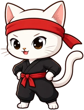 Kitsu the Ninja Cat